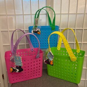 VIRAL 3 EASTER MINI TOTE BASKETS WITH CHARMS